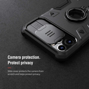 Луксозен HYBRID гръб Nillkin Cam Shield ARMOR CASE за Apple iPhone 12 6.1 / Apple iPhone 12 Pro 6.1 черен
